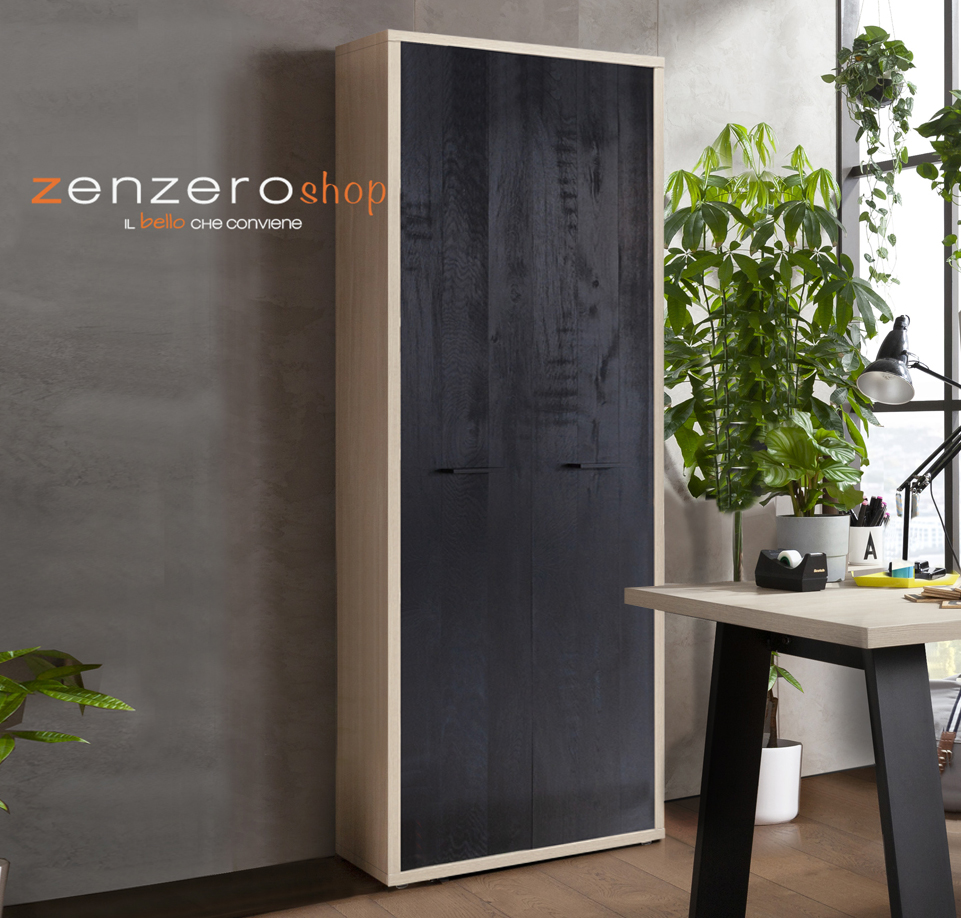 libreria 2 ante nera