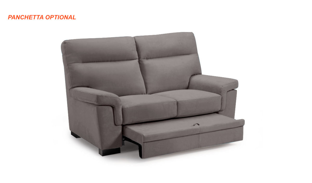 Divano Kim 2 posti, finitura Ash