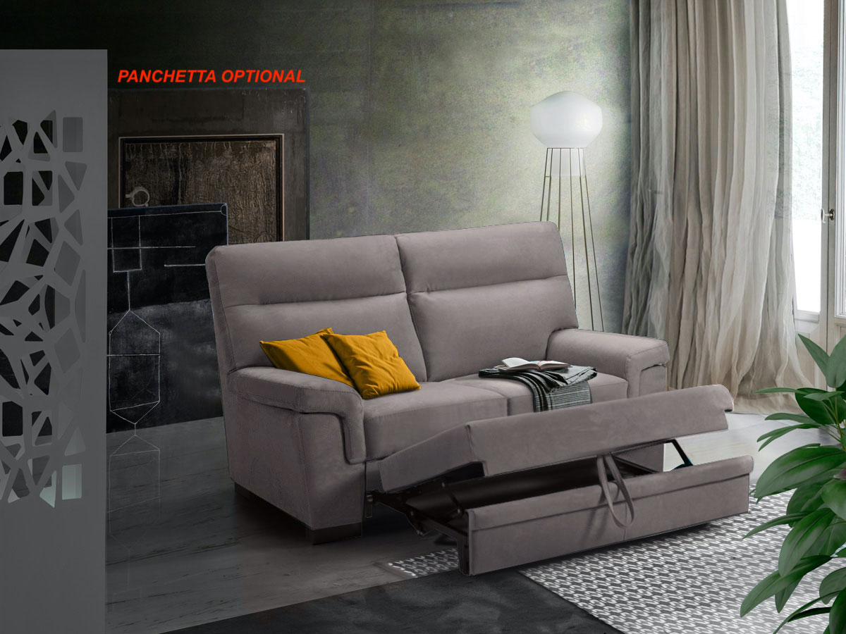 Divano Kim 2 posti, finitura Ash