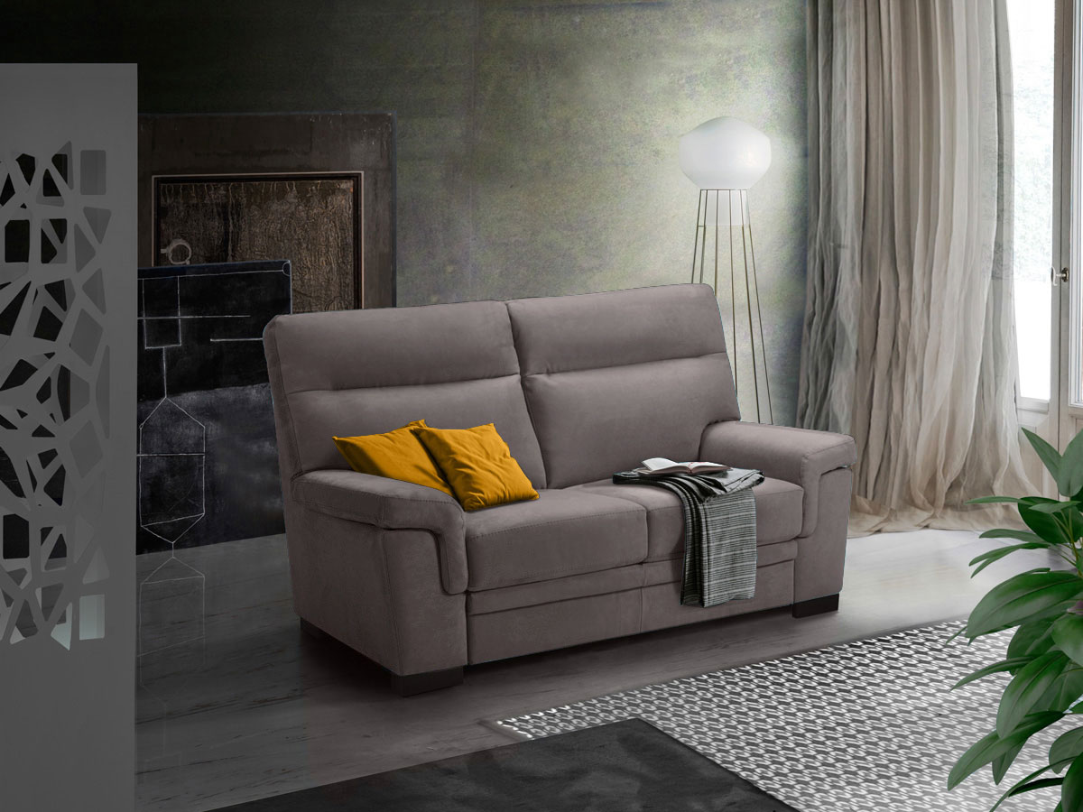 Divano Kim 2 posti, finitura Ash
