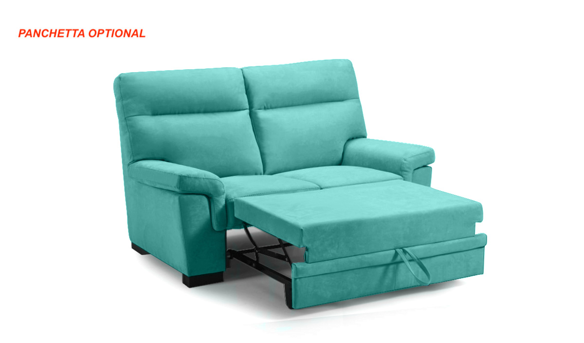 Divano Kim azzurro cielo a 2 posti