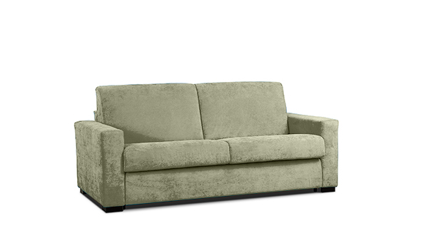 Divano letto Denali, 3 posti sfoderabile, finitura Agave