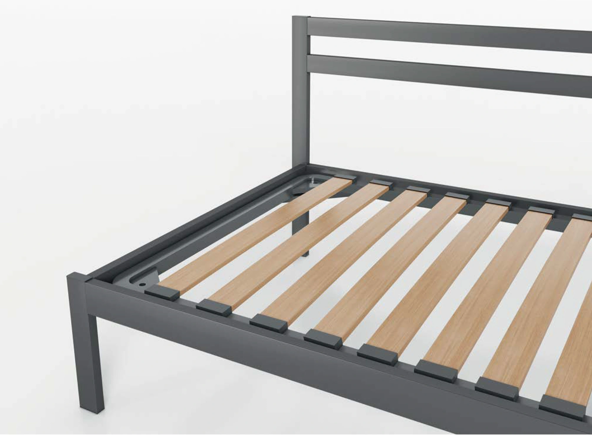 Divano letto Blow per camerette, Antracite e Grigio pietra Zenzero Shop