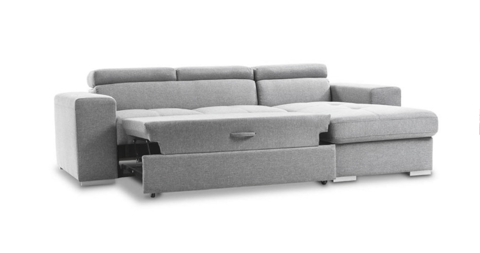 Divano moderno trasformabile Pilatus, divano letto, made in Italy