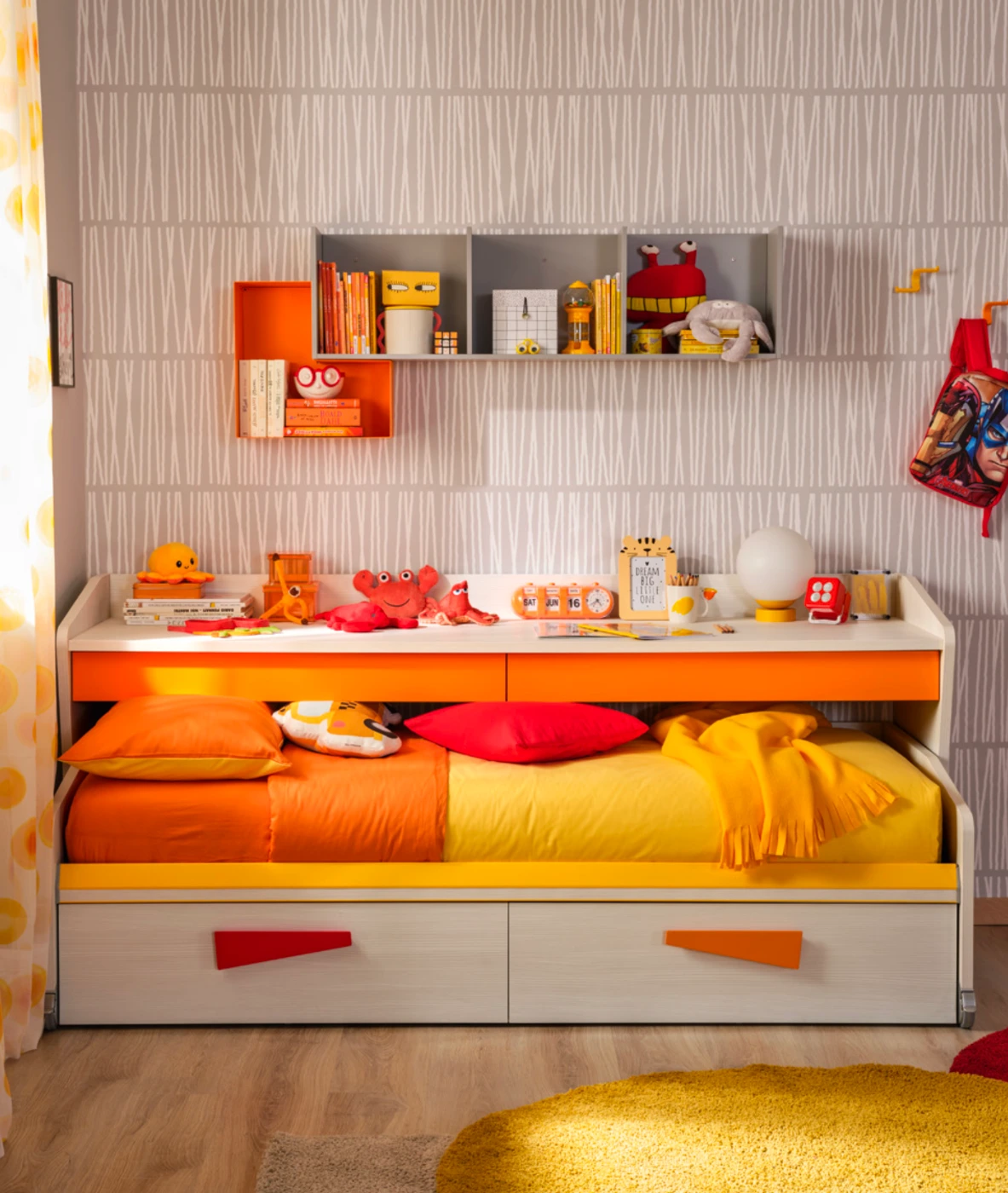 Letto Space desk Moretti compact, 120x190, Betulla