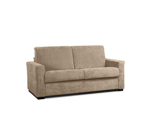 Moderno divano letto 2 posti, tessuto Paglia sfoderabile