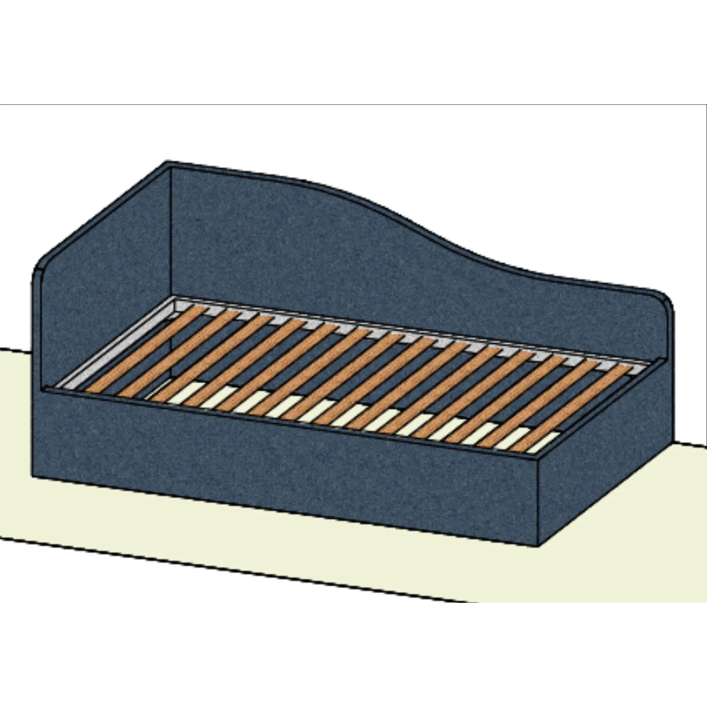divano in ecopelle avio