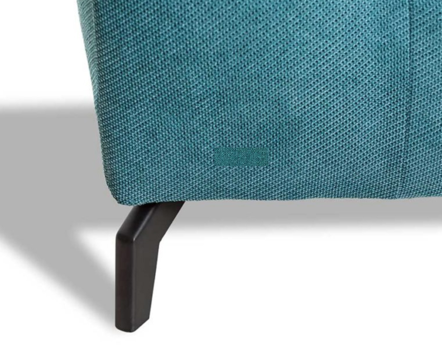 Divano Makalu, 3 posti, colore verde smeraldo e grigio, made in Italy