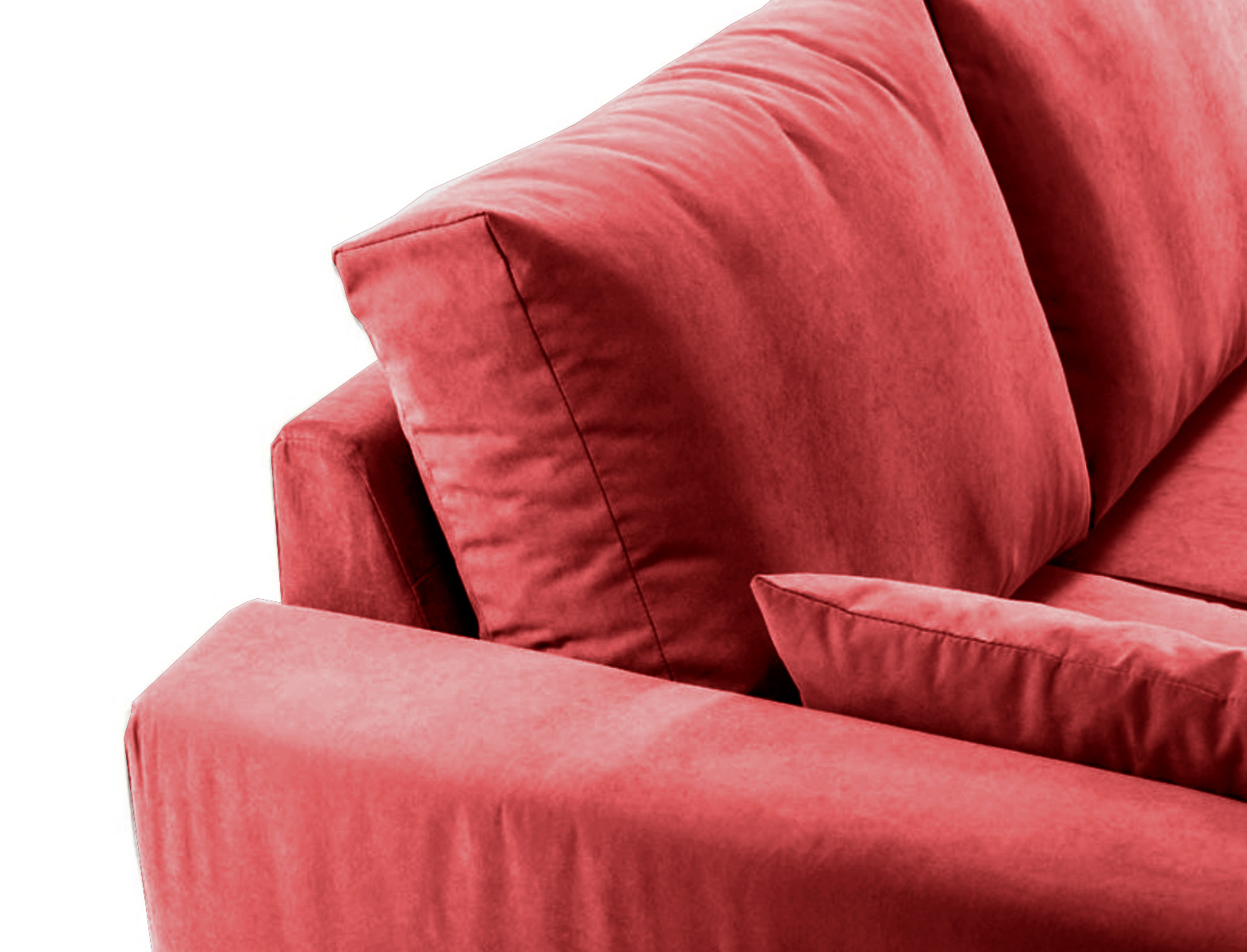 Divano moderno ad angolo, Marmolada, 3 posti, made in Italy