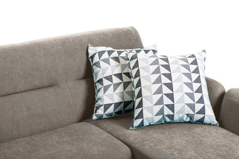 Divanetto moderno Elbrus con gambe in legno, 2 posti