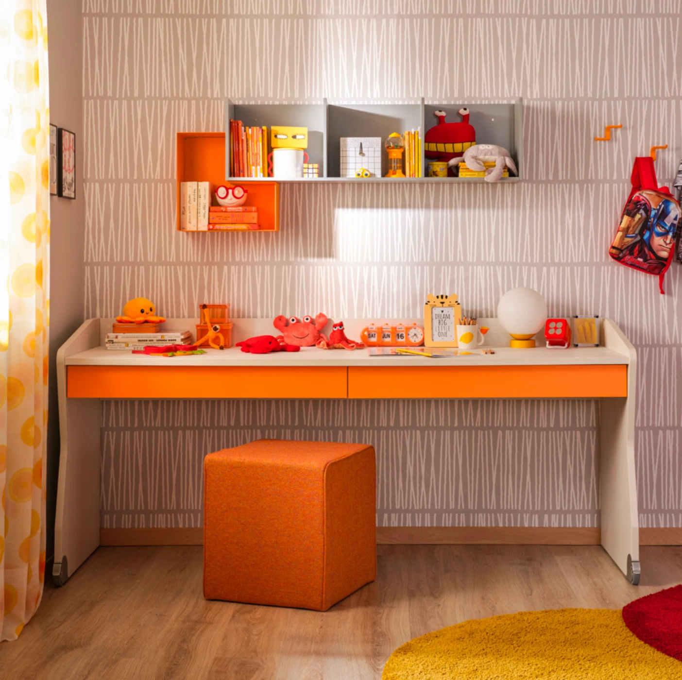 Letto Space desk Moretti compact, 120x190, Betulla