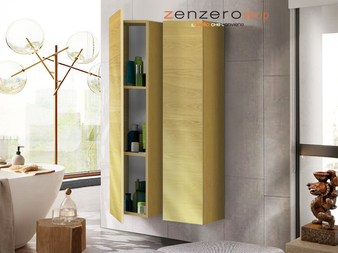 Doppia colonna da bagno sospesa, Giallo