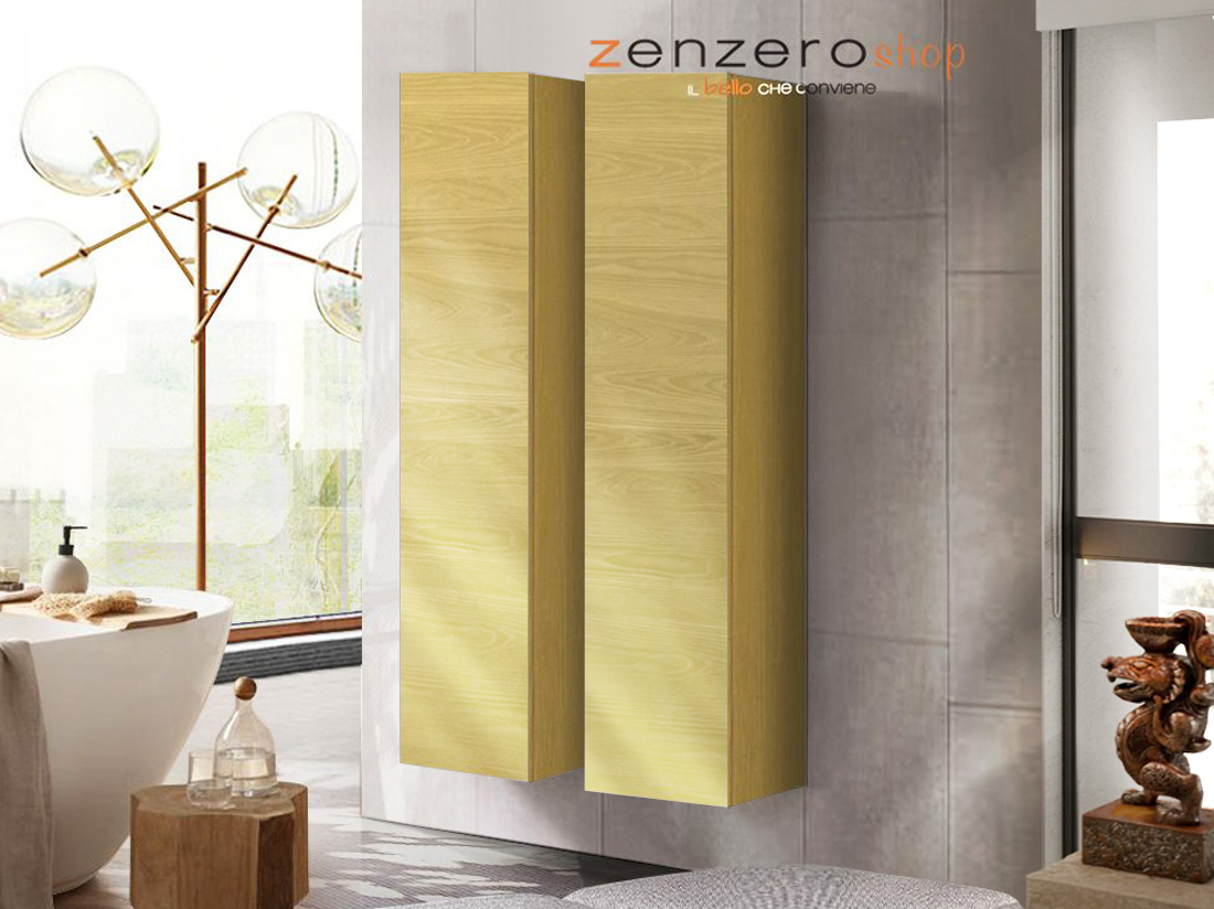 Doppia colonna da bagno sospesa, Giallo