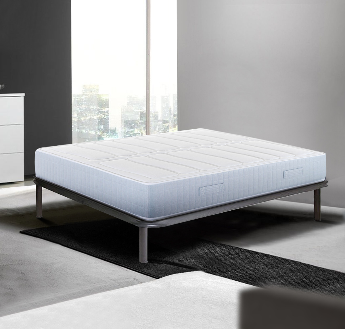 Materasso Borea con molle insacchettate indipendenti, altezza 25 cm