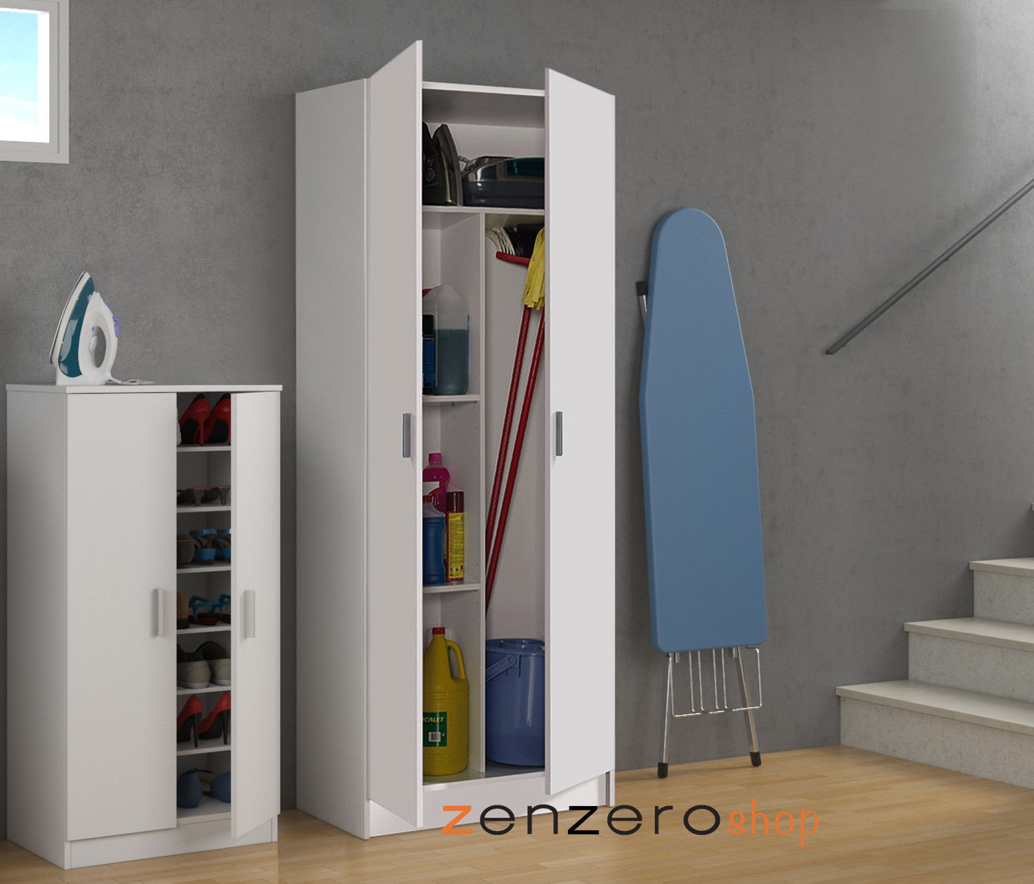 Soluzione salvaspazio S02 lunghezza 128 cm