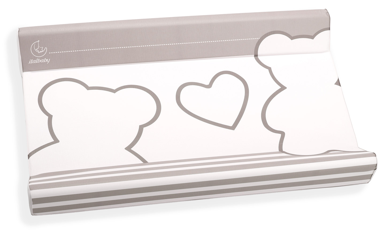 Bagnetto per neonati Winnie, bianco e Choco con decori orsetto