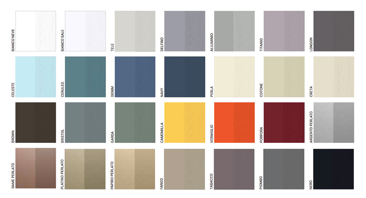 Comò moderno bicolor, colore laccato opaco Bianco e Nero 