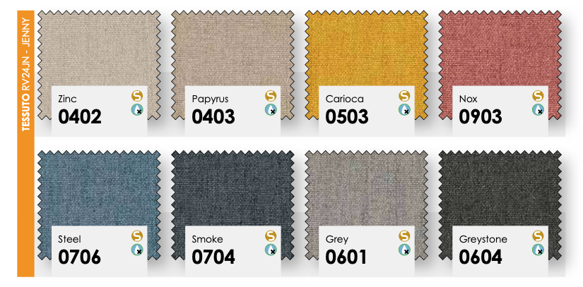 Letto in tessuto singolo per camerette, finitura Zinc e Desert