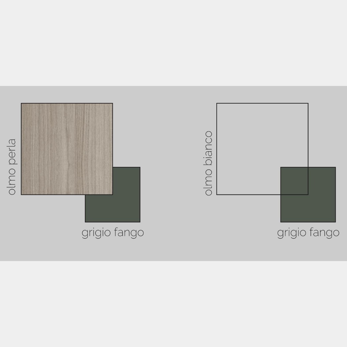 Specchio con serigrafie grigio fango, Made in Italy