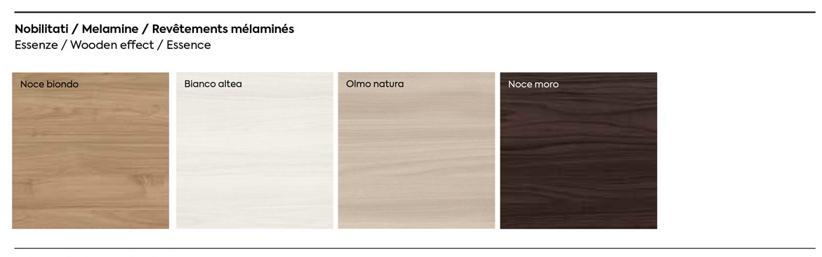 Letto in legno matrimoniale, finitura Noce moro