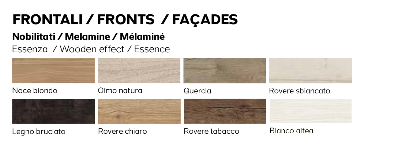 Madia moderna a 3 ante 1 cassetto, finitura Legno bruciato e Ardesia chiaro