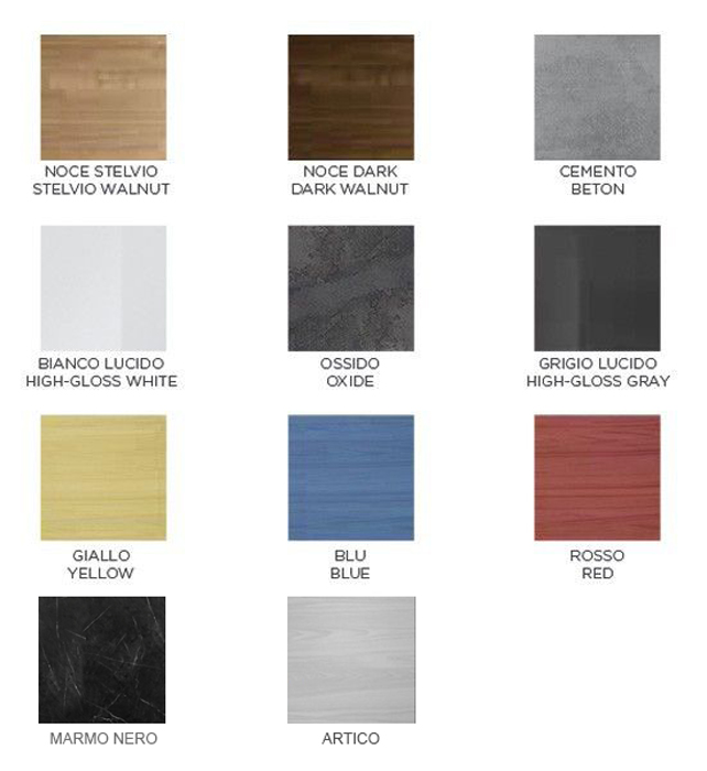 Pensile per cucina sospeso, Grigio artico