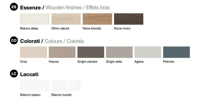 Letto matrimoniale contenitore Noce biondo, Visone e Orzo, Made in Italy