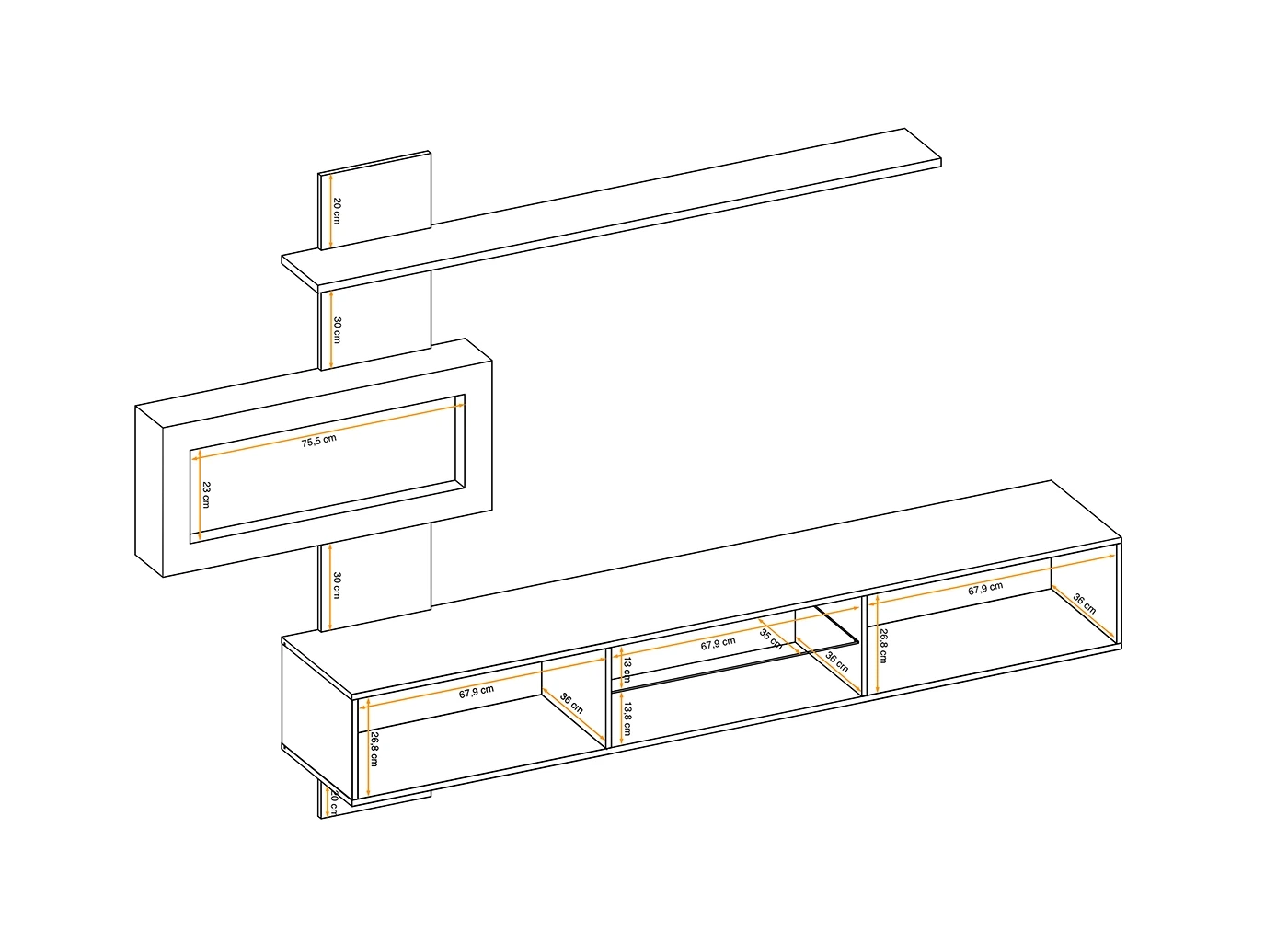 parete attrezzata sottocosto