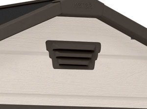 Casetta da esterno Beige, con finestre, Magnolia