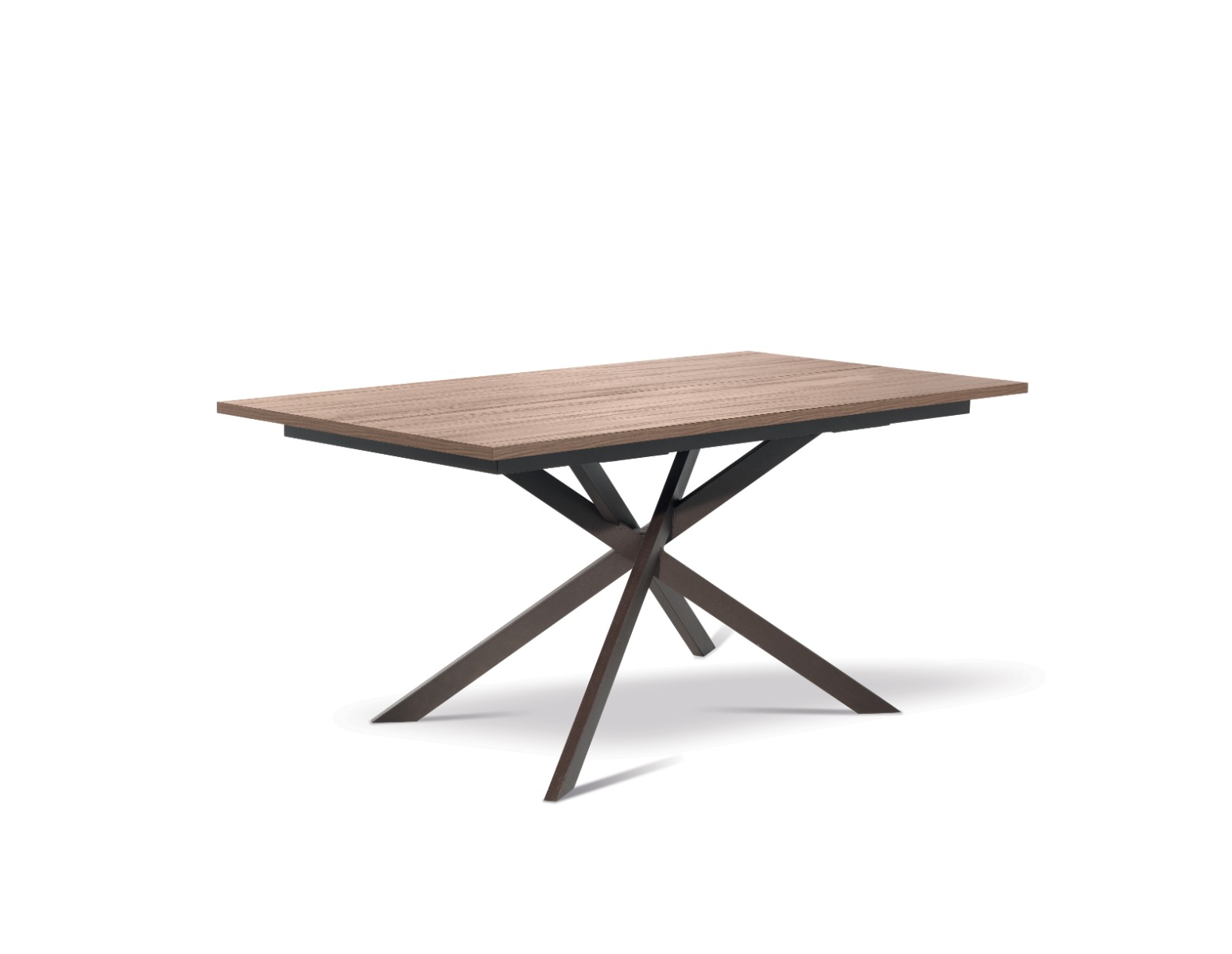 Sala completa composta da vetrina, tavolo e madia 3 ante, Made in Italy