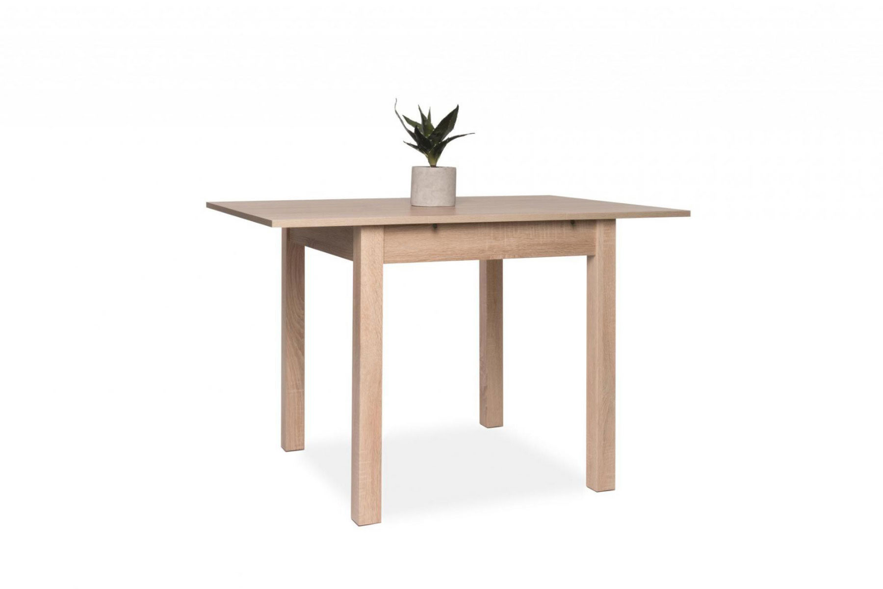 Tavolo quadrato allungabile 80x80 finitura Quercia