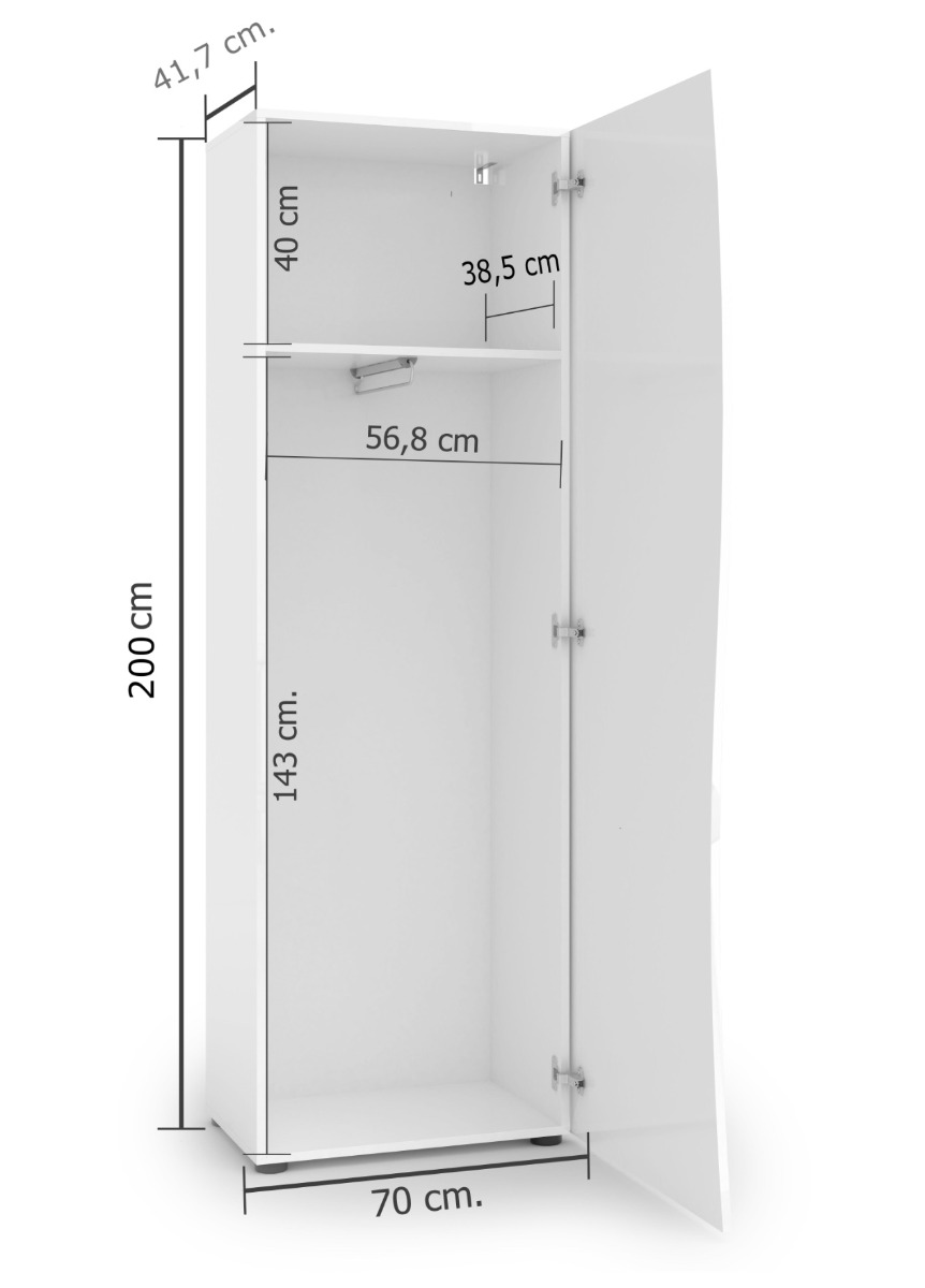 Ingresso moderno composto da scarpiera 2 ante, guardaroba e appendiabiti