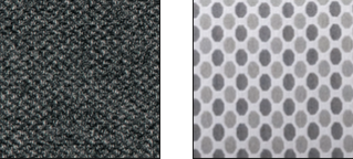 Letto matrimoniale Hoedus con contenitore in tessuto con cuscini in fantasia