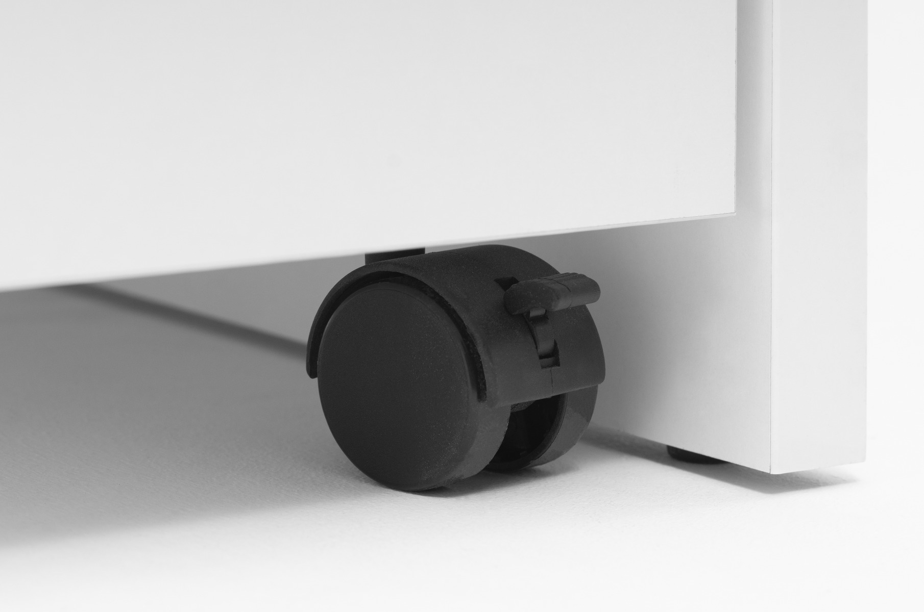 Cassettiera Bianca un'anta, un cassetto