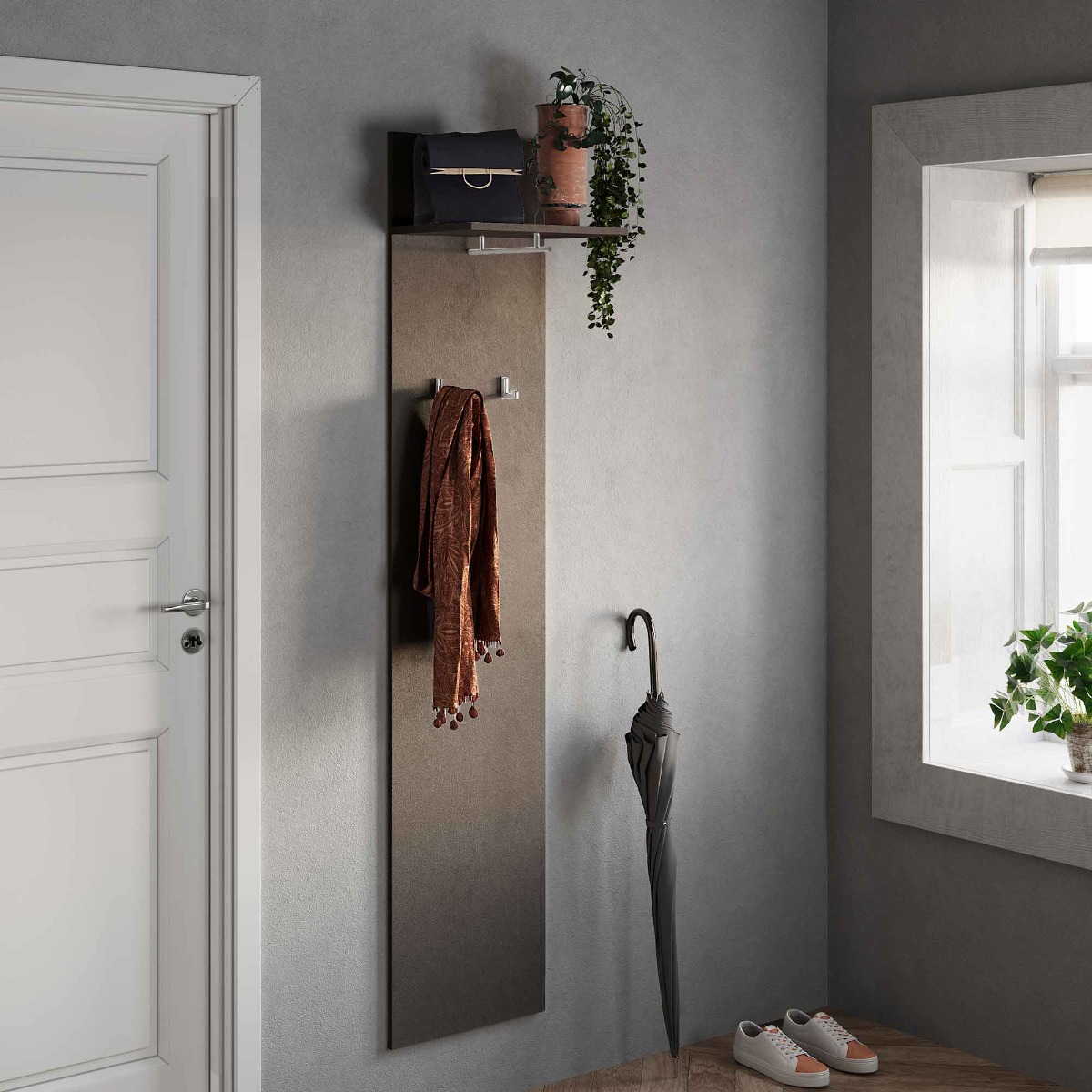 appendiabiti moderno bronzo