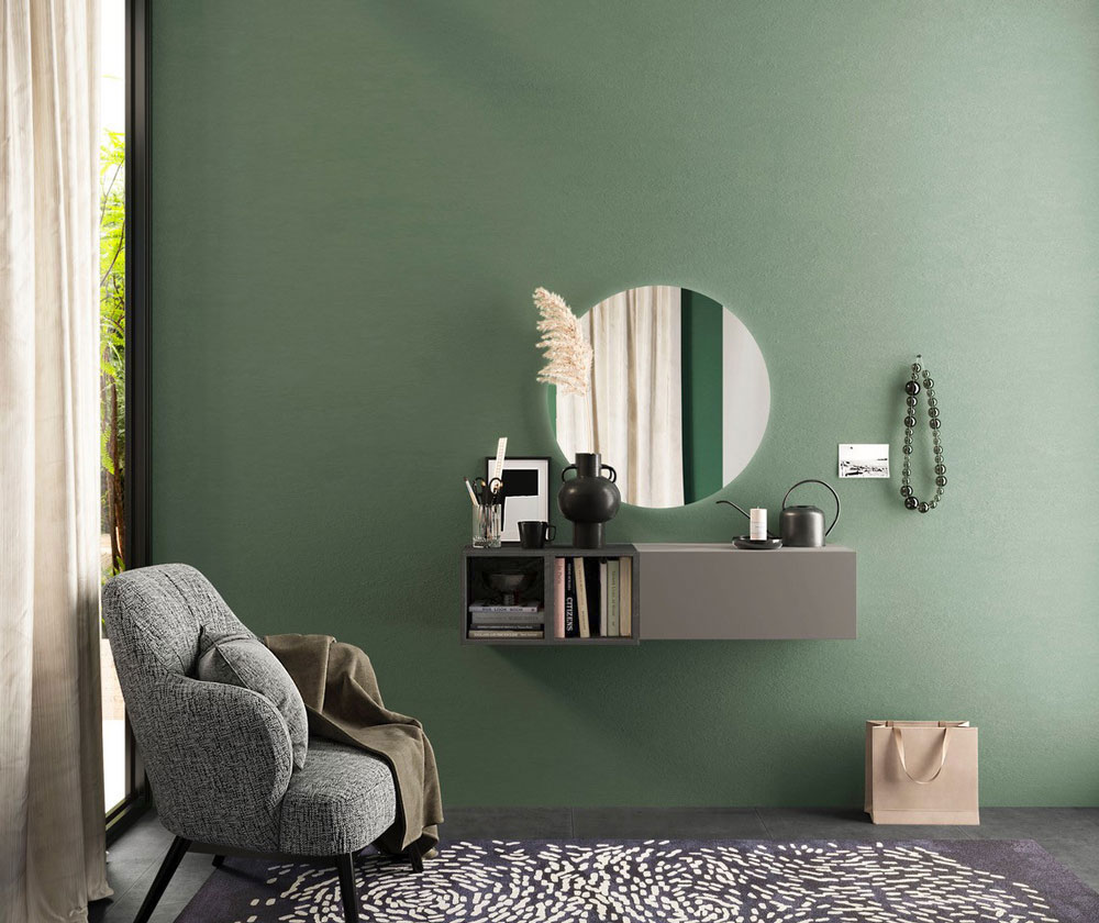 Mobile da ingresso moderno, Ardesia e Piombo