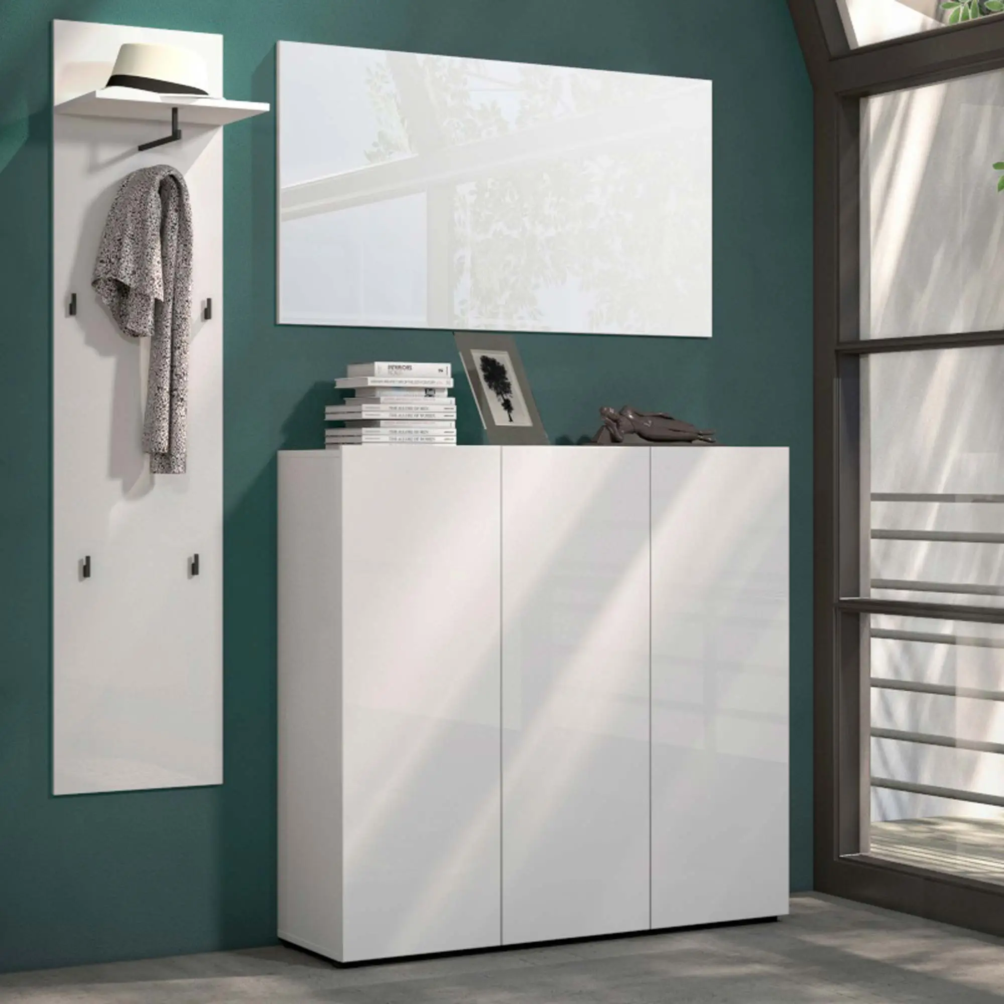 Ingresso moderno colore Bianco lucido 