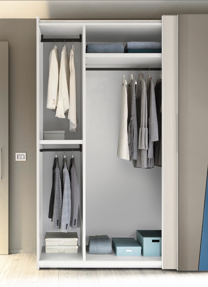 Armadio scorrevole Moretti Compact di grandi dimensioni, modello Geometria