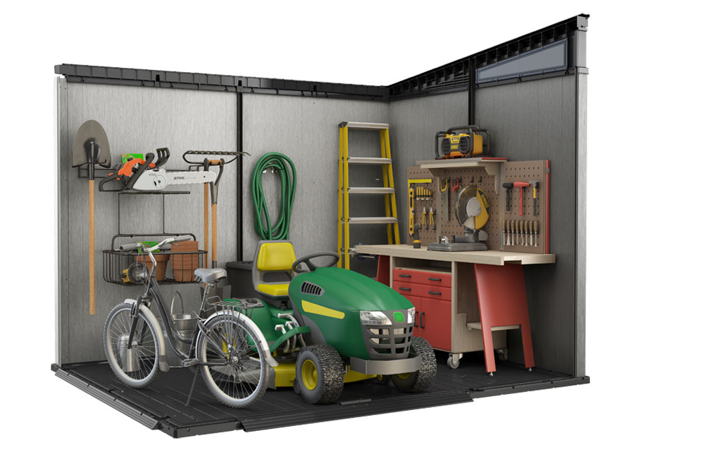 Casetta da esterno Fiorella con porta a due ante