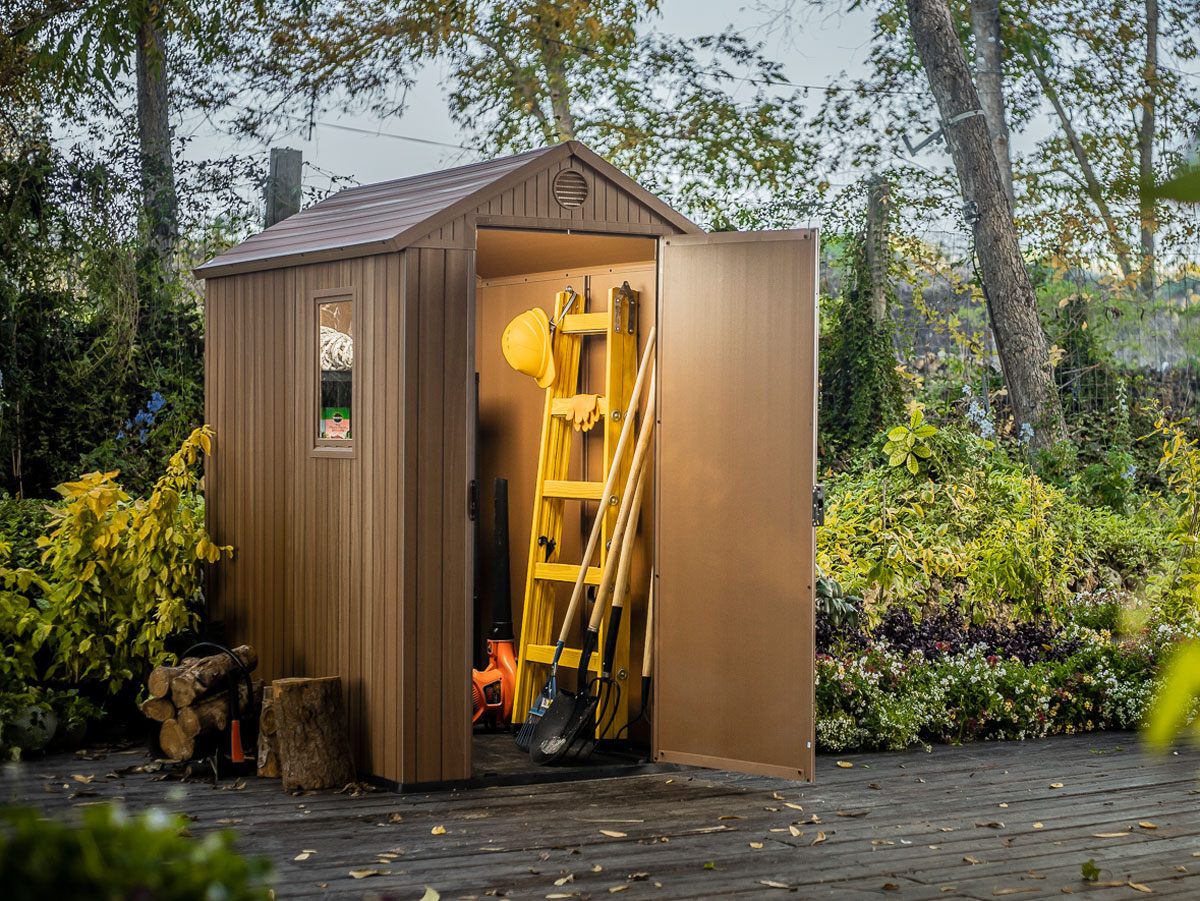 Casetta da esterno Rosa, finitura Marrone