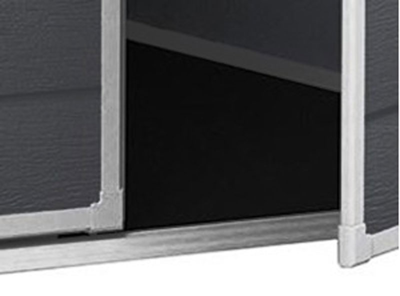 Casetta da esterno Grigio scuro, con finestre, Magnolia