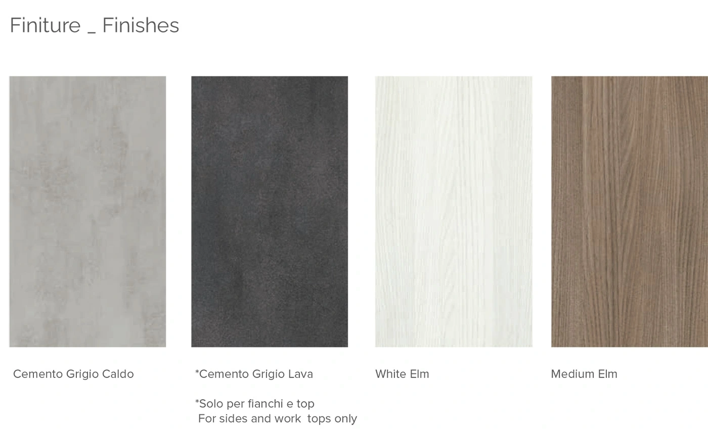 Mobile bagno con piedini L.101, Jog 33