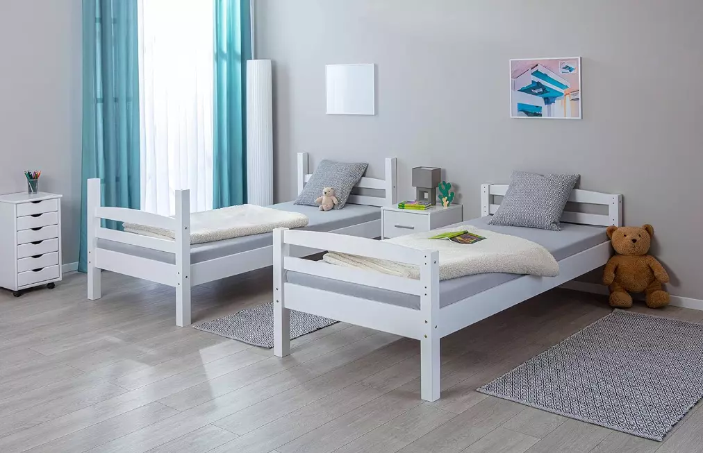 letti bianchi a castello