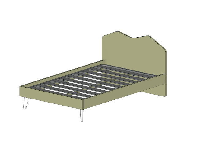 Letto ad una pizza e mezza, Pistacchio, L.130