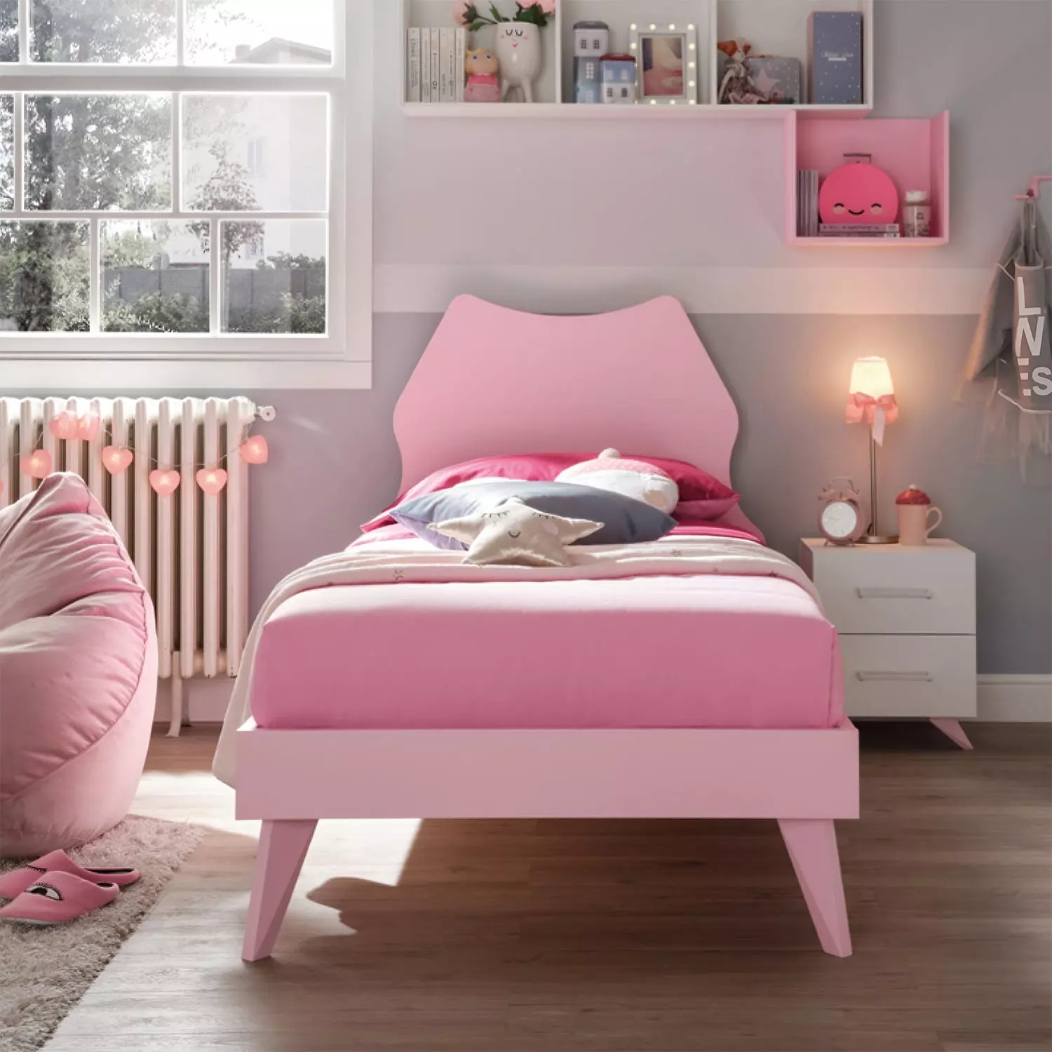 letto x bambine rosa