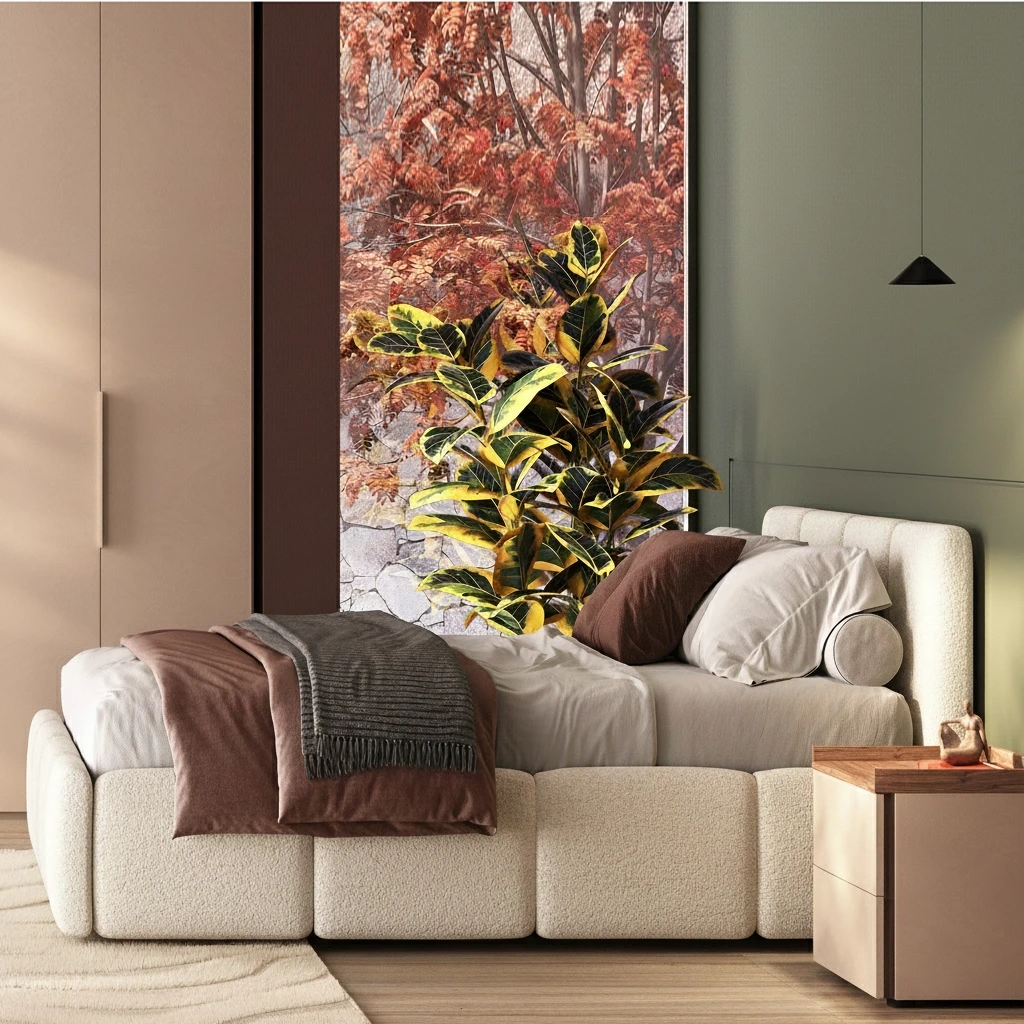 Letto matrimoniale Etra, bouclè Avorio, 160x195