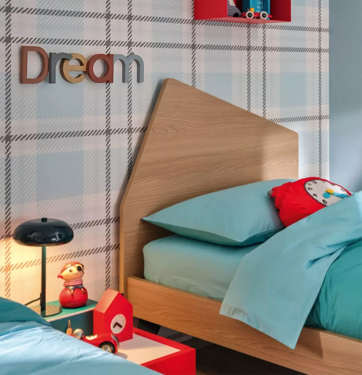 letto singolo rovere