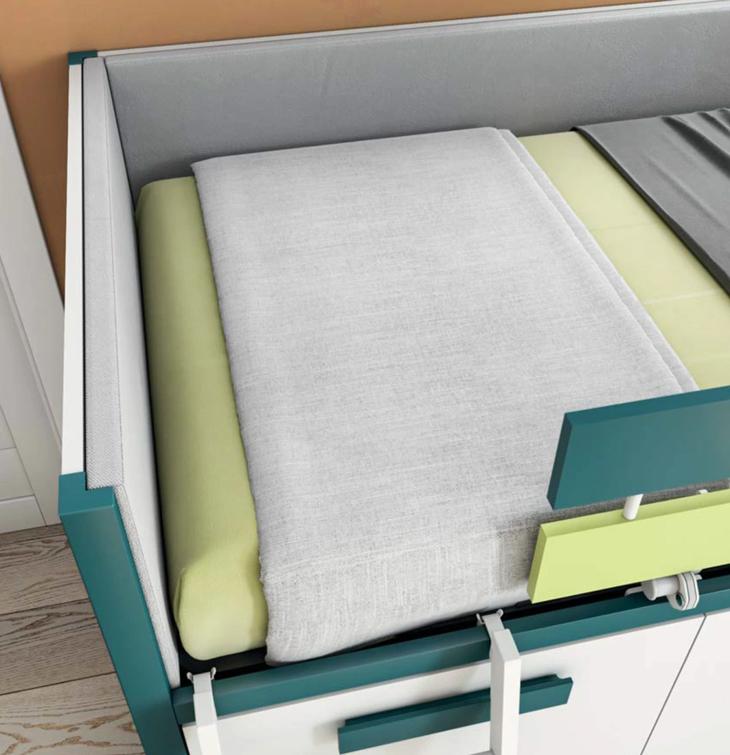 letto con cestoni bianco