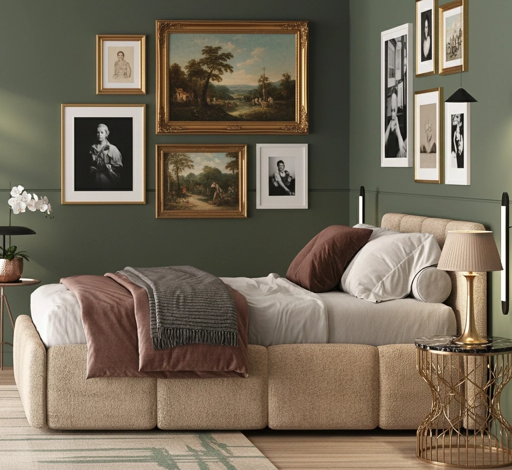 Letto matrimoniale Etra, bouclè Beige, 160x195