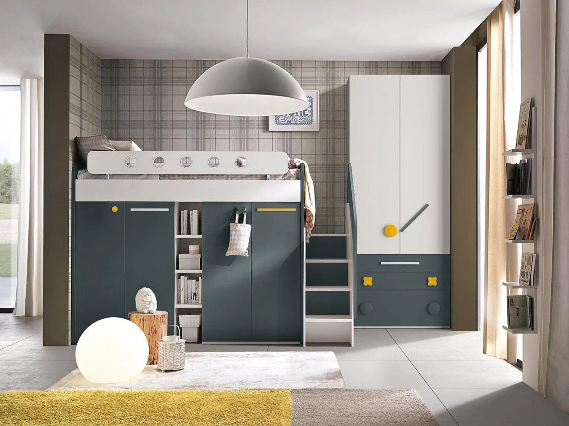 letto soppalco rete abattibile